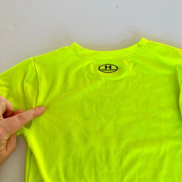 Under Armour Yellow Athletic T-Shirt Boys 4T Legend - Picture 4 of 4